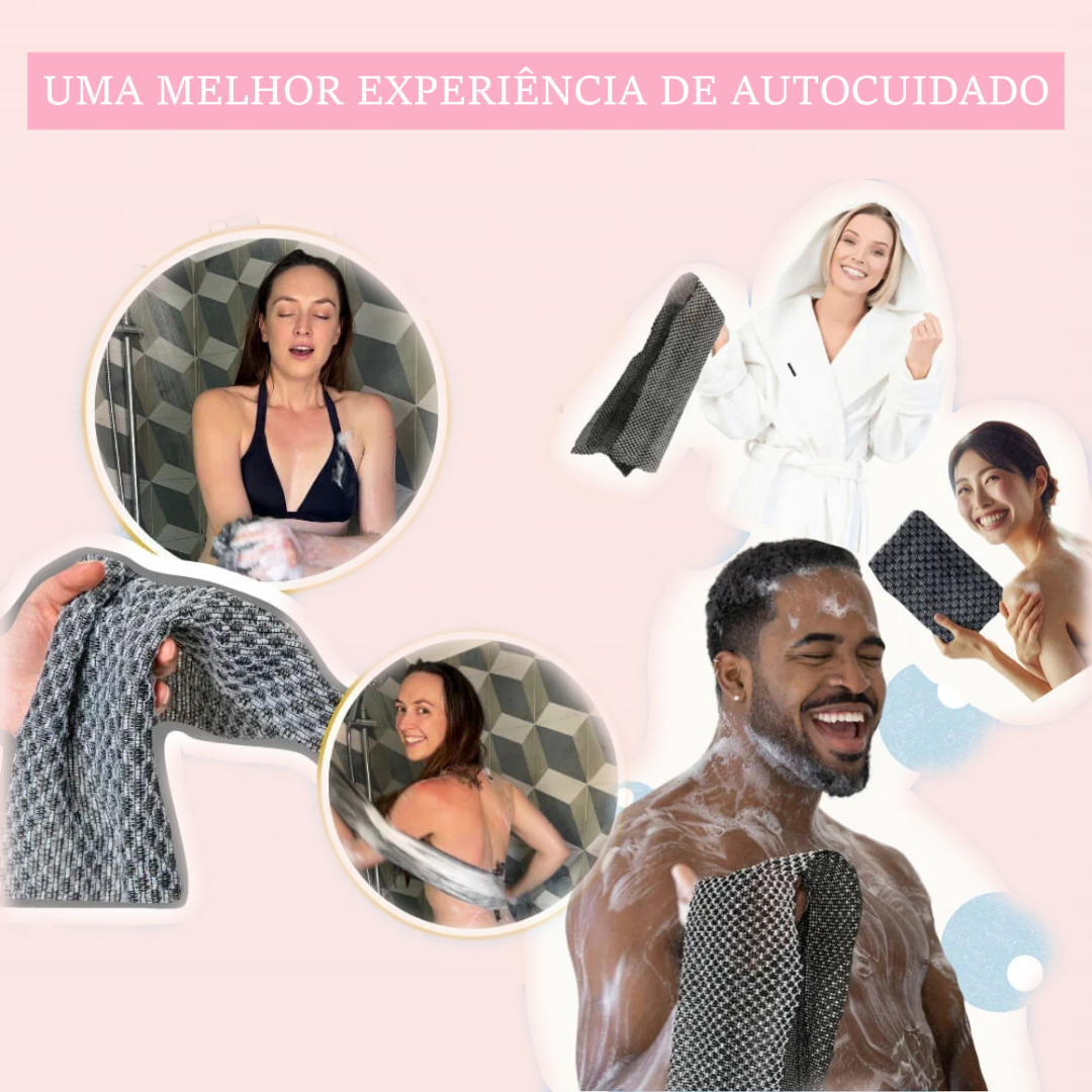 Toalha Esfoliante Antibacteriana